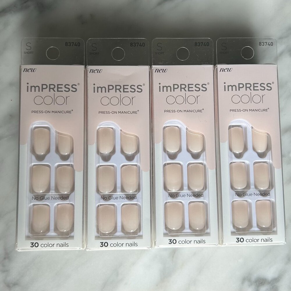 imPRESS press on nails 'Point Pink' 4 sealed boxes